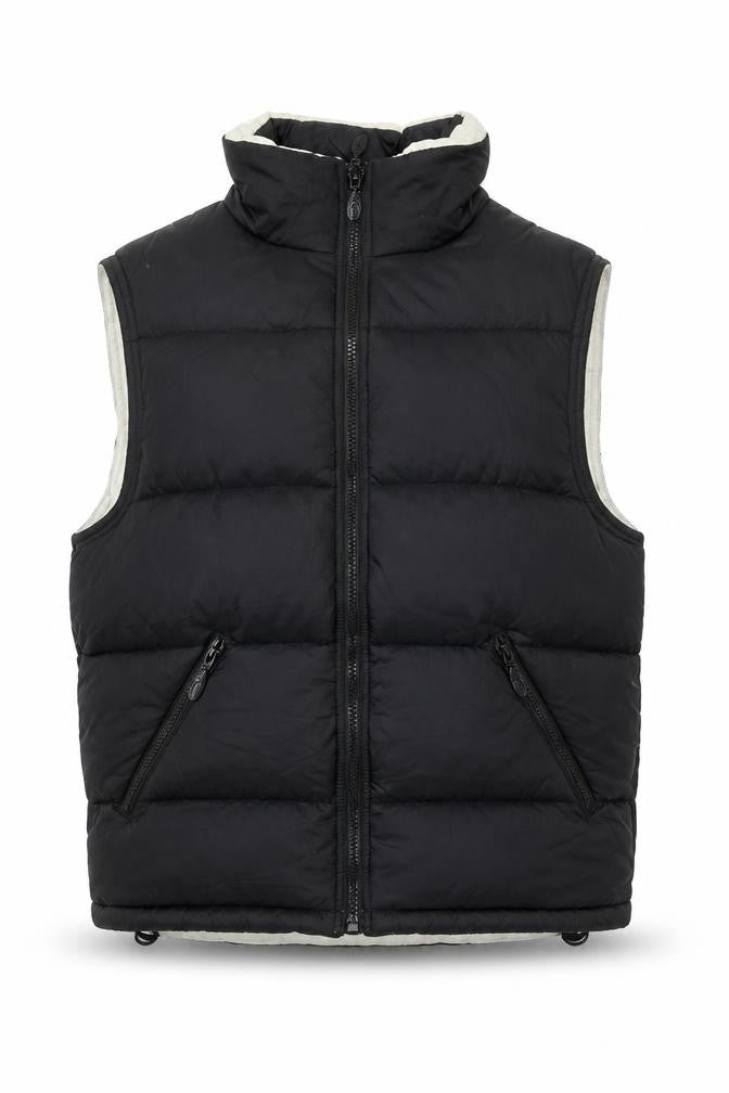 NEW-GEN Men’s Black Puffer Waistcoat S Insulated Nylon Gilet
