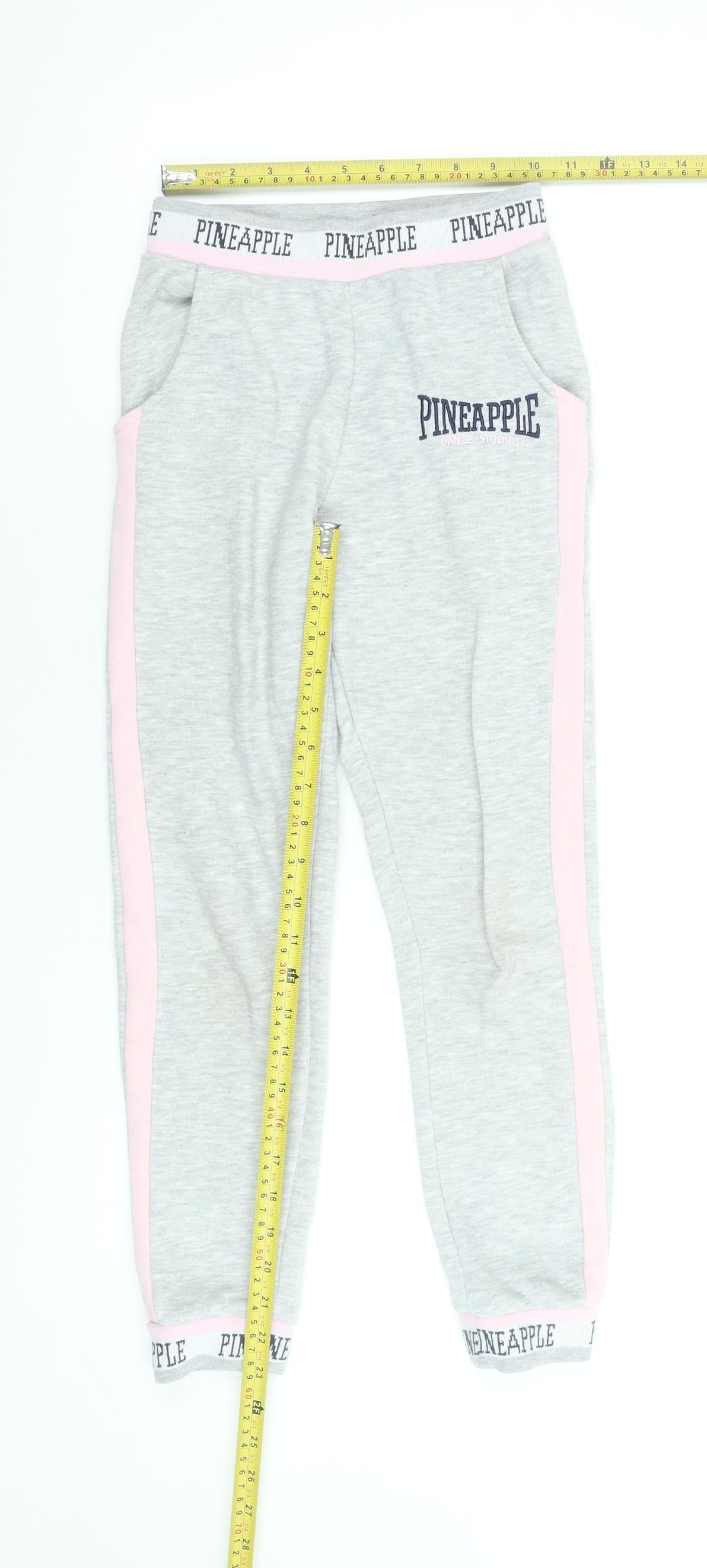 Pineapple Girls Grey Jogger Trousers 9-10 Years Dance Studio Style