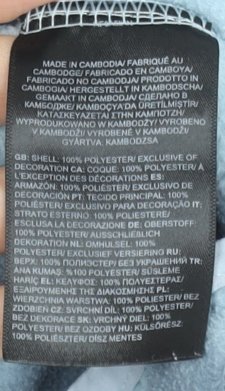 The North Face Womens Blue 1/4 Zip Fleece Sweatshirt Size S Polyester