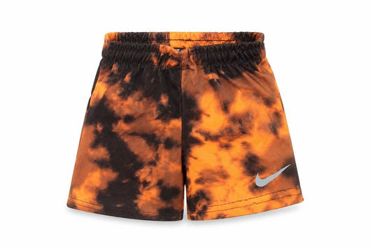 Nike Boys Orange Black Tie-Dye Athletic Shorts Size 4 Years