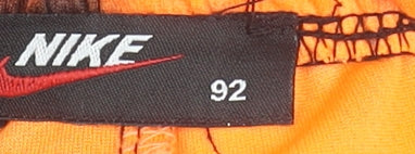 Nike Boys Orange Black Tie-Dye Athletic Shorts Size 4 Years