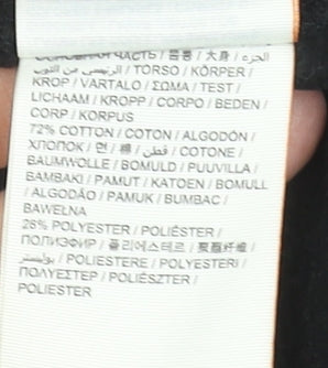 Superdry Men's Black Pullover Hoodie Small Graphic Print Fleece