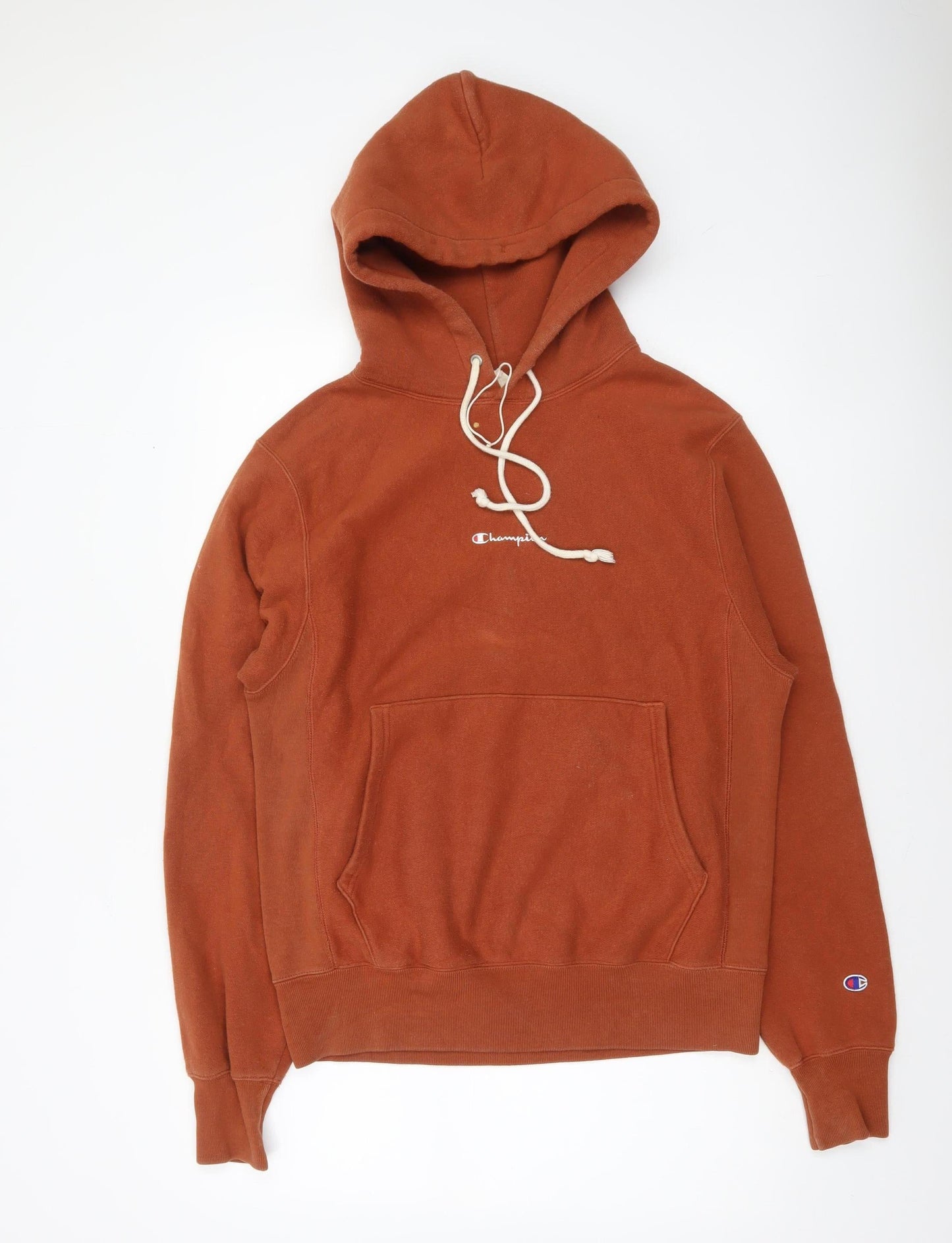 Champion Men's Brown Reverse Weave Pullover Hoodie Size S