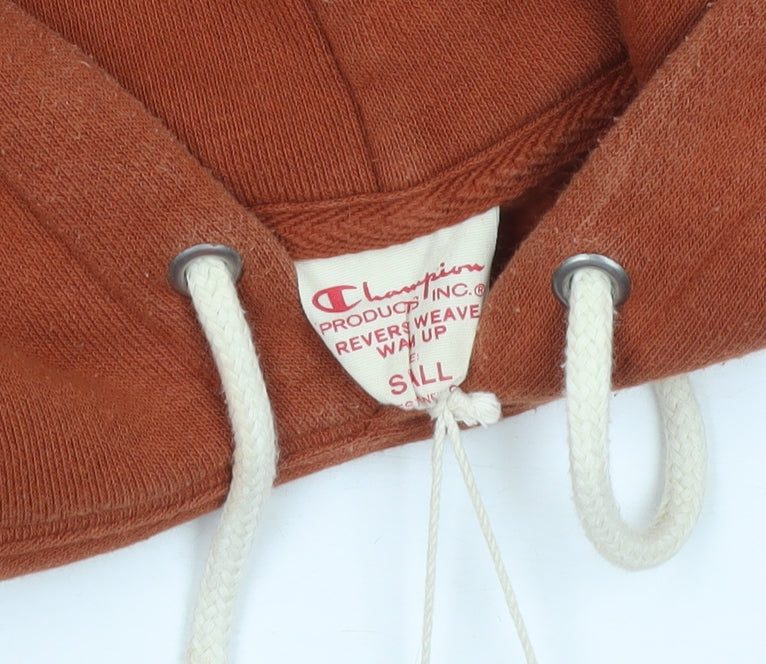 Champion Men's Brown Reverse Weave Pullover Hoodie Size S