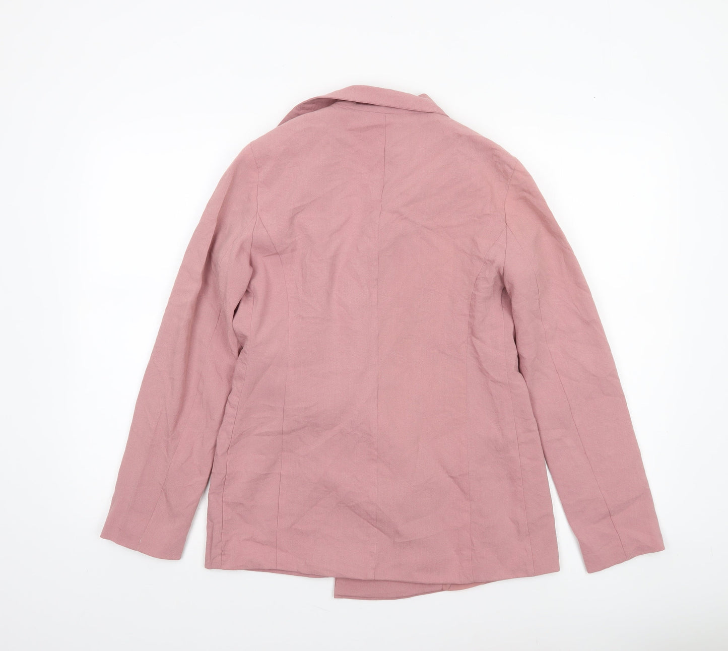 Nasty Gal Women’s Pink Double-Breasted Blazer Jacket Size 6