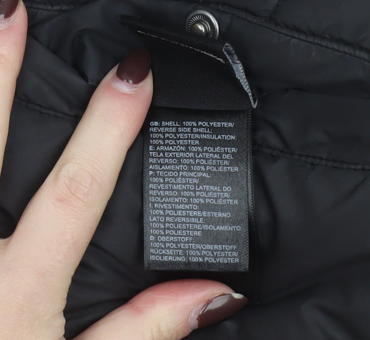 The North Face Boys Black L Hooded Quilted Puffer Jacket