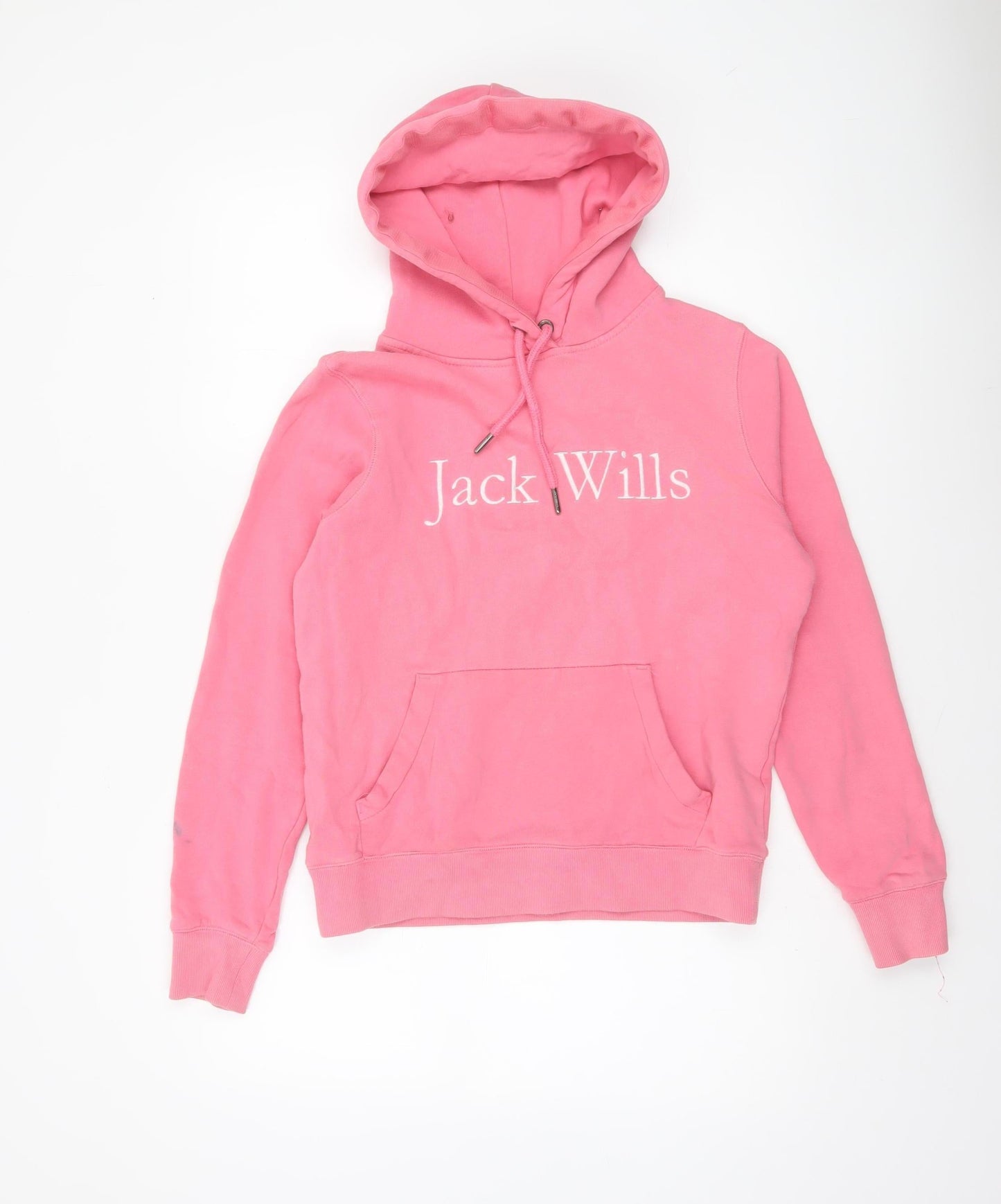 Womens UK 8 Regular Jack Wills Pink Pullover Hoodie