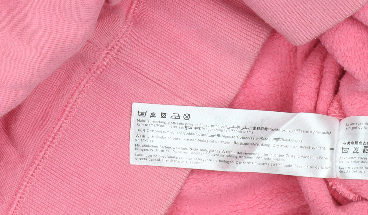 Womens UK 8 Regular Jack Wills Pink Pullover Hoodie