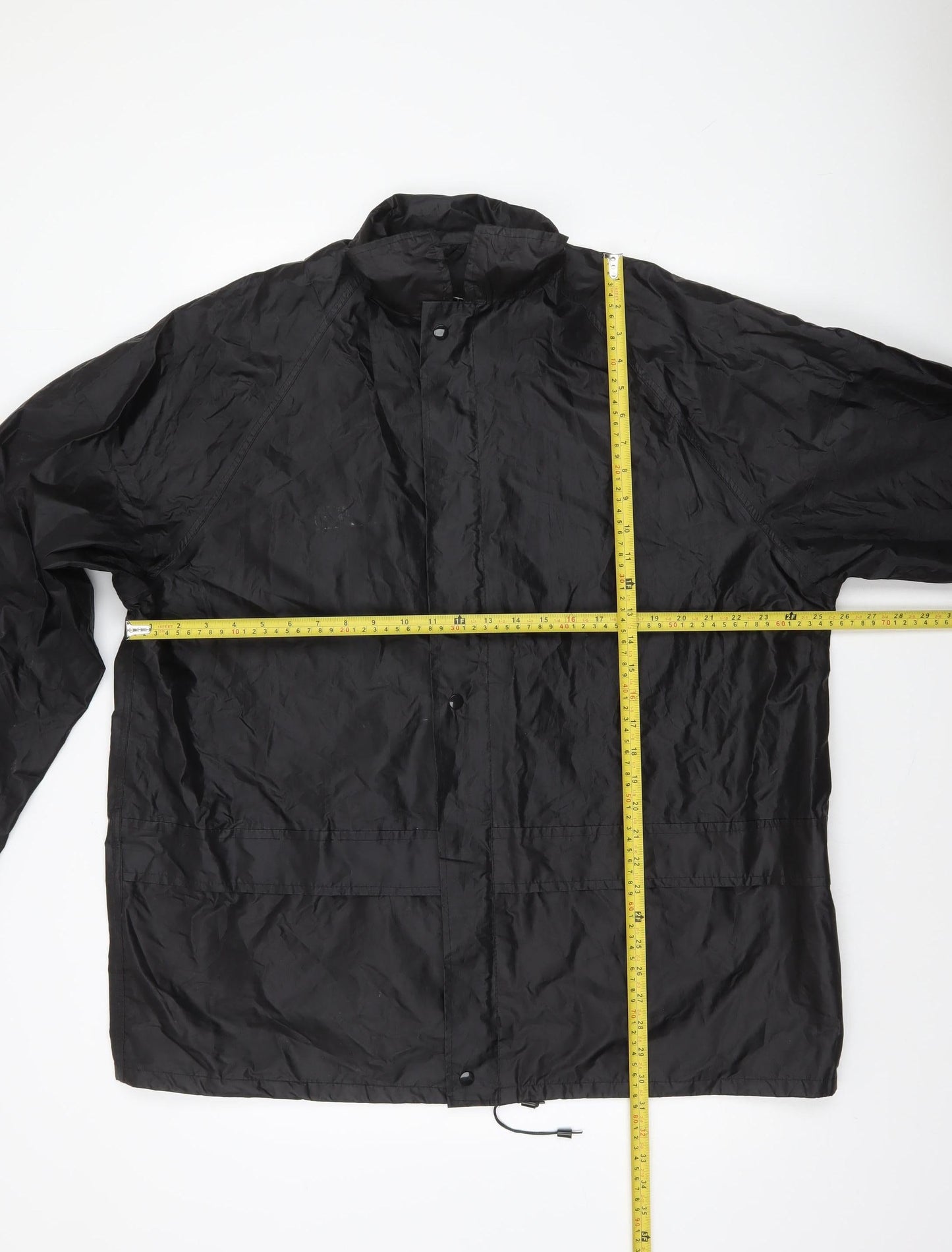 Mil-Tec Men's Black XL Waterproof Windproof Outdoor Rain Jacket
