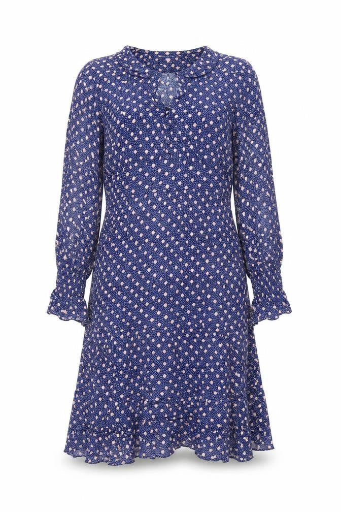 Marks and Spencer Per Una Blue Floral Fit & Flare Dress Women Size 10