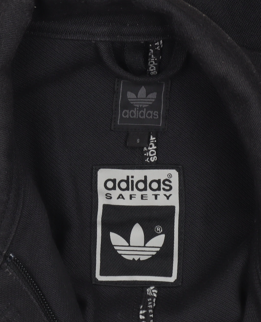Adidas Men’s Black Military Jacket Size S Cotton Canvas Zip Button