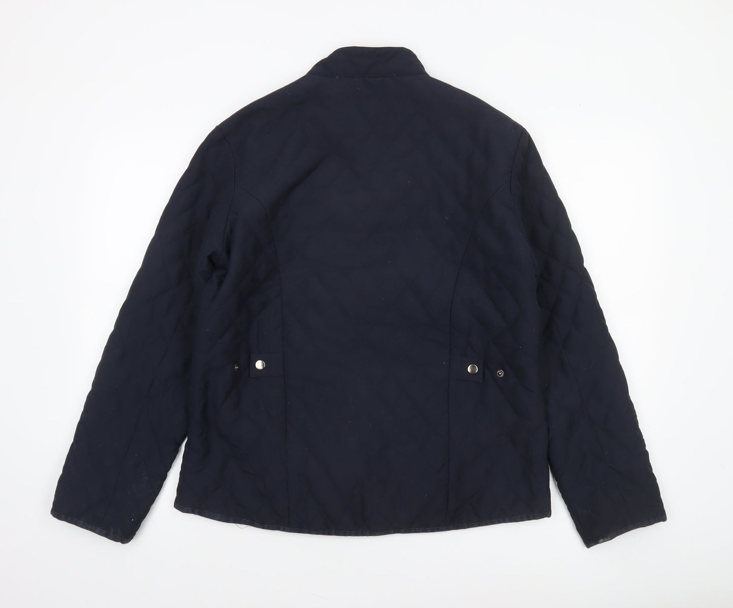 P.G. Field Men's Blue Quilted Mid-Length Jacket M Outdoor Weatherwear