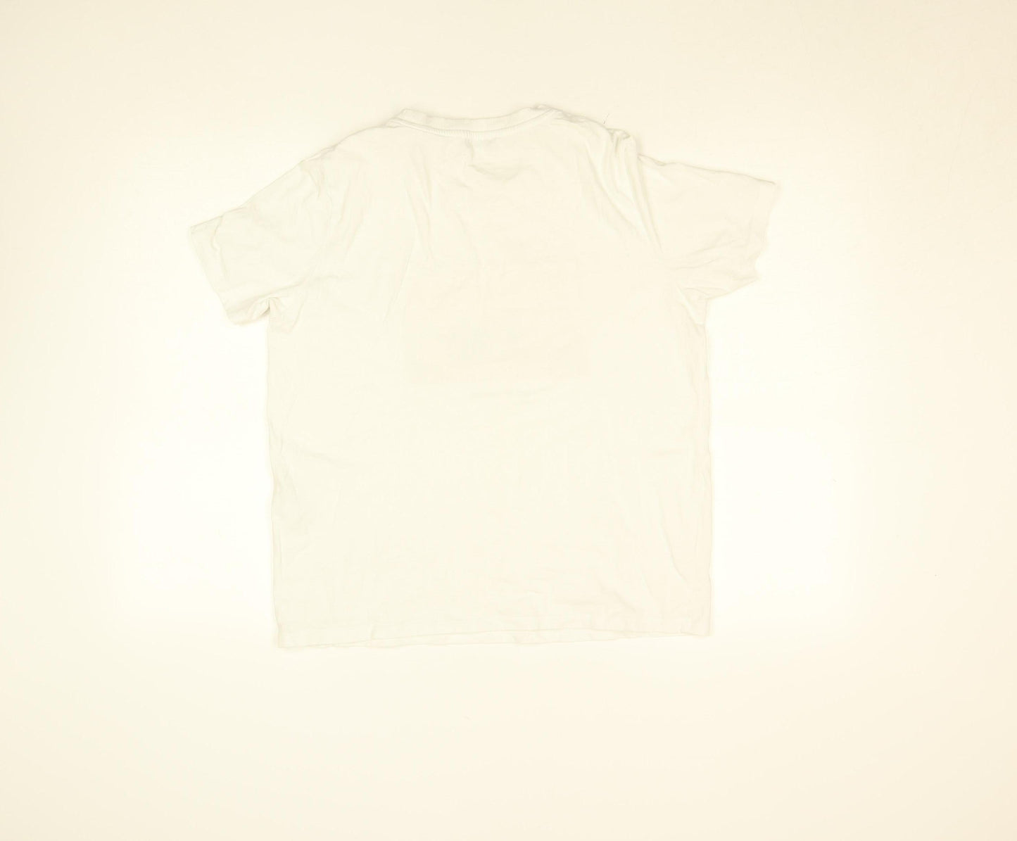 Pieces Women's White Animal Print Graphic Cotton T-Shirt Size L