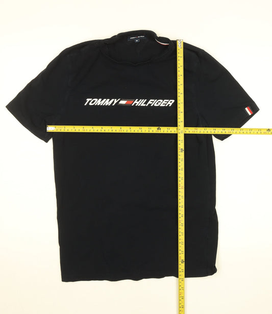Tommy Hilfiger Men's Black Crew Neck Short Sleeve T-Shirt M
