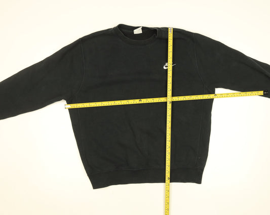 Nike Men's Black Crew Neck Fleece Sweatshirt Size M Regular Fit