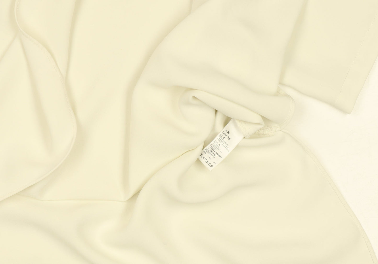 Topshop Women's Ivory Short Sleeve Blouse UK 8