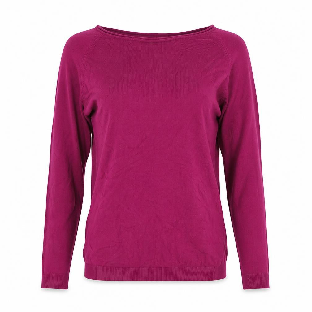 JULIO Women’s Purple Cotton Cashmere Crew Neck Jumper M