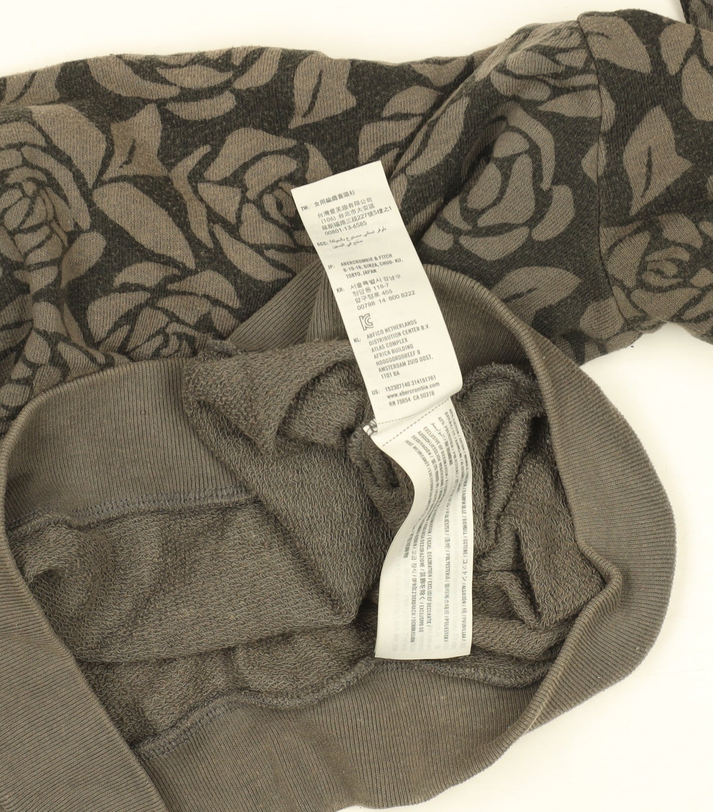 Womens UK Size S Abercrombie & Fitch Brown Cotton Blend T-Shirt