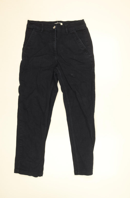 H&M Women’s Black Straight Jeans Size 10 Regular Stretch Denim