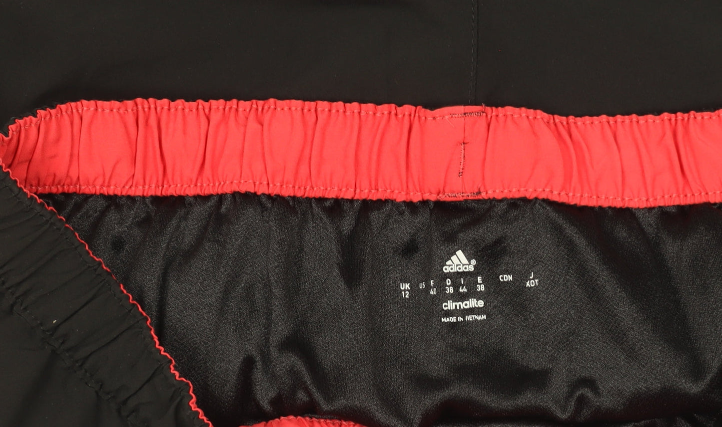 Adidas Womens Black Climalite Athletic Shorts UK 12