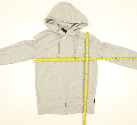 STATUS Men’s Grey Full Zip Hoodie S Regular Fit