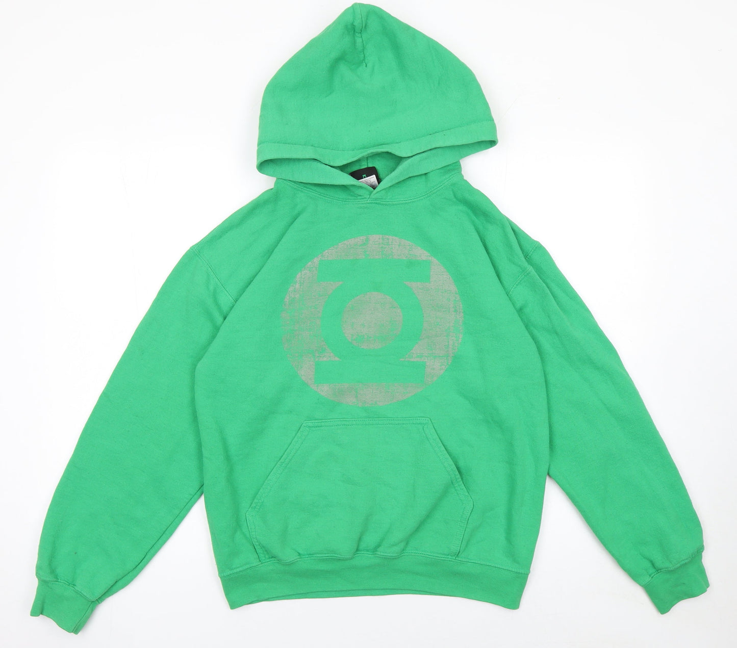 Green Lantern Womens Green Pullover Hoodie Size S Cotton Blend