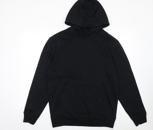 Marks and Spencer Men's Black Small Pullover Hoodie