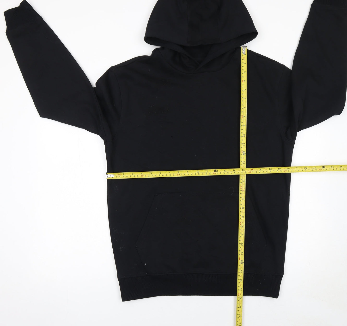 Marks and Spencer Men's Black Small Pullover Hoodie