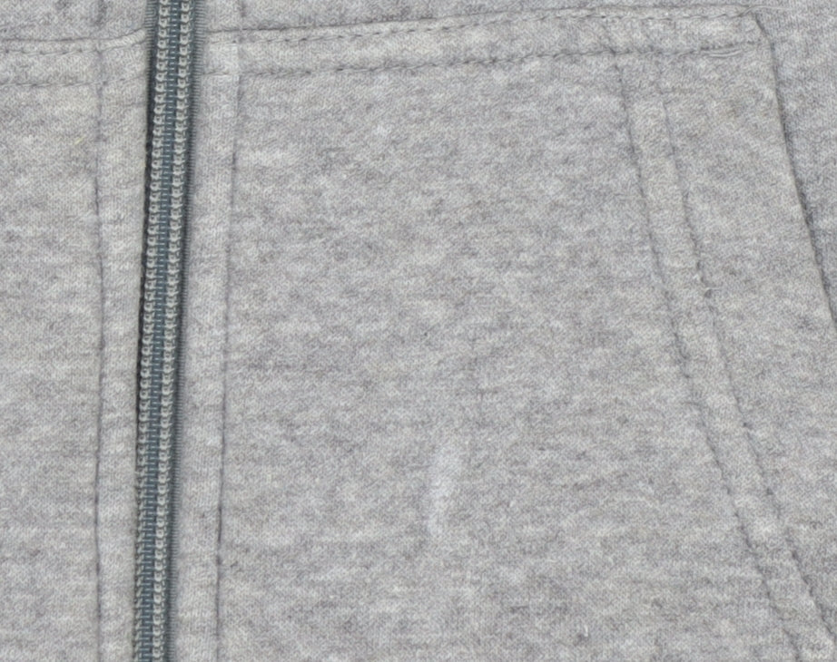 Adidas Men's Grey Full Zip Hoodie Size M Regular Fit