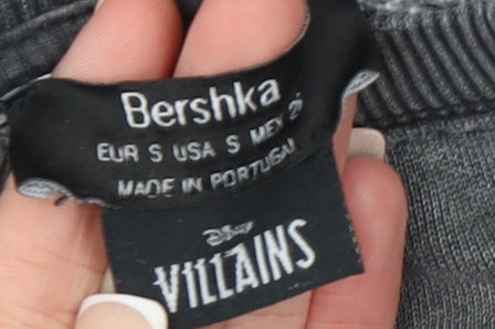 Bershka Women's Grey Ursula Disney Villains Pullover Sweatshirt Size S