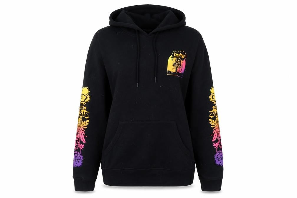 Empyre Women's Black Hoodie Medium Pullover Graphic Print Sweatshirt
