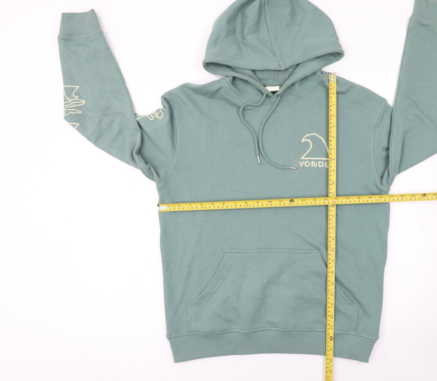 Yonder Women’s Green Pullover Hoodie Medium 100% Cotton Casual