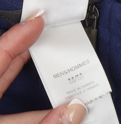 The North Face Men's Blue Fleece 1/4 Zip Pullover Sweatshirt M