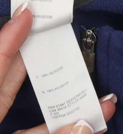 The North Face Men's Blue Fleece 1/4 Zip Pullover Sweatshirt M