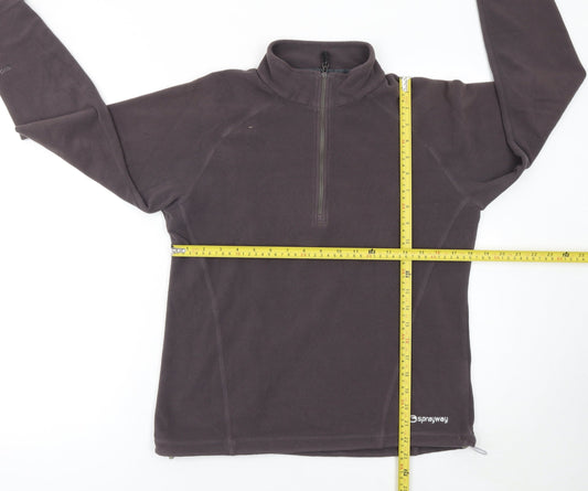 Womens UK 12 Regular Sprayway Grey Pullover Sweatshirt