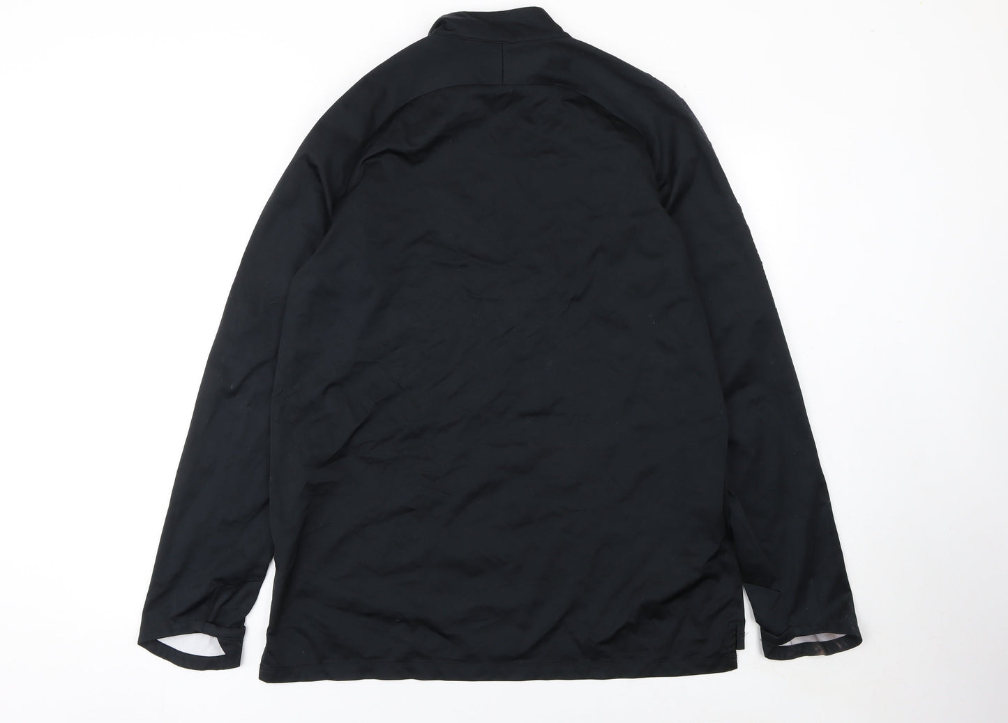 Nike Men's Black England 1/4 Zip Long Sleeve Football Training Top L