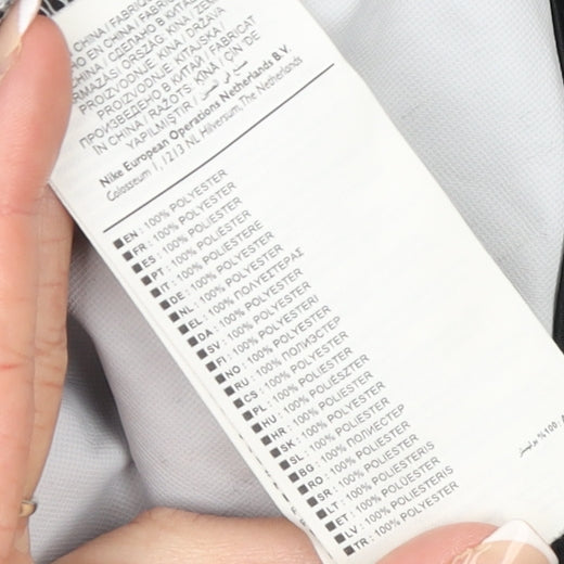 Nike Men's Black England 1/4 Zip Long Sleeve Football Training Top L