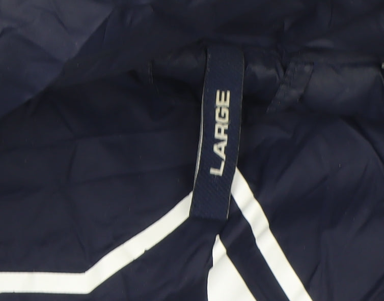 Superdry Women's Blue Quilted Puffer Jacket L Lightweight Nylon