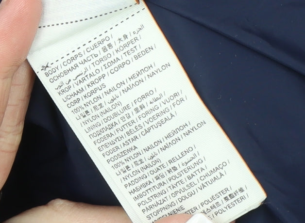 Superdry Women's Blue Quilted Puffer Jacket L Lightweight Nylon