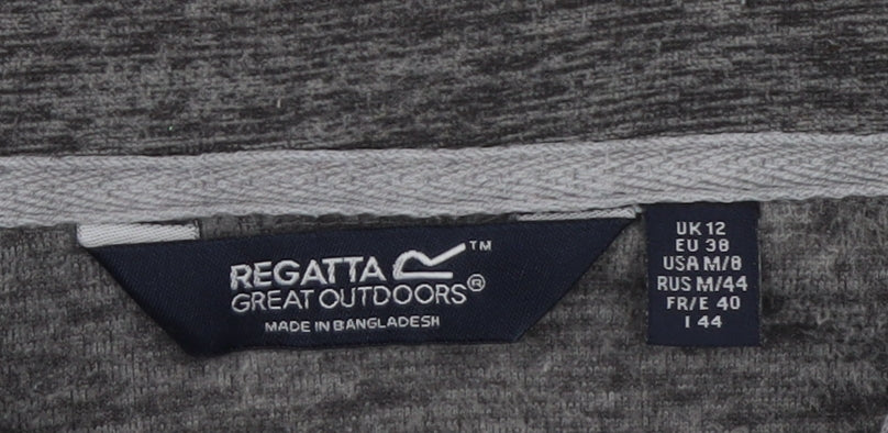 Regatta Womens Grey Full Zip Lightweight Activewear Jacket UK 12