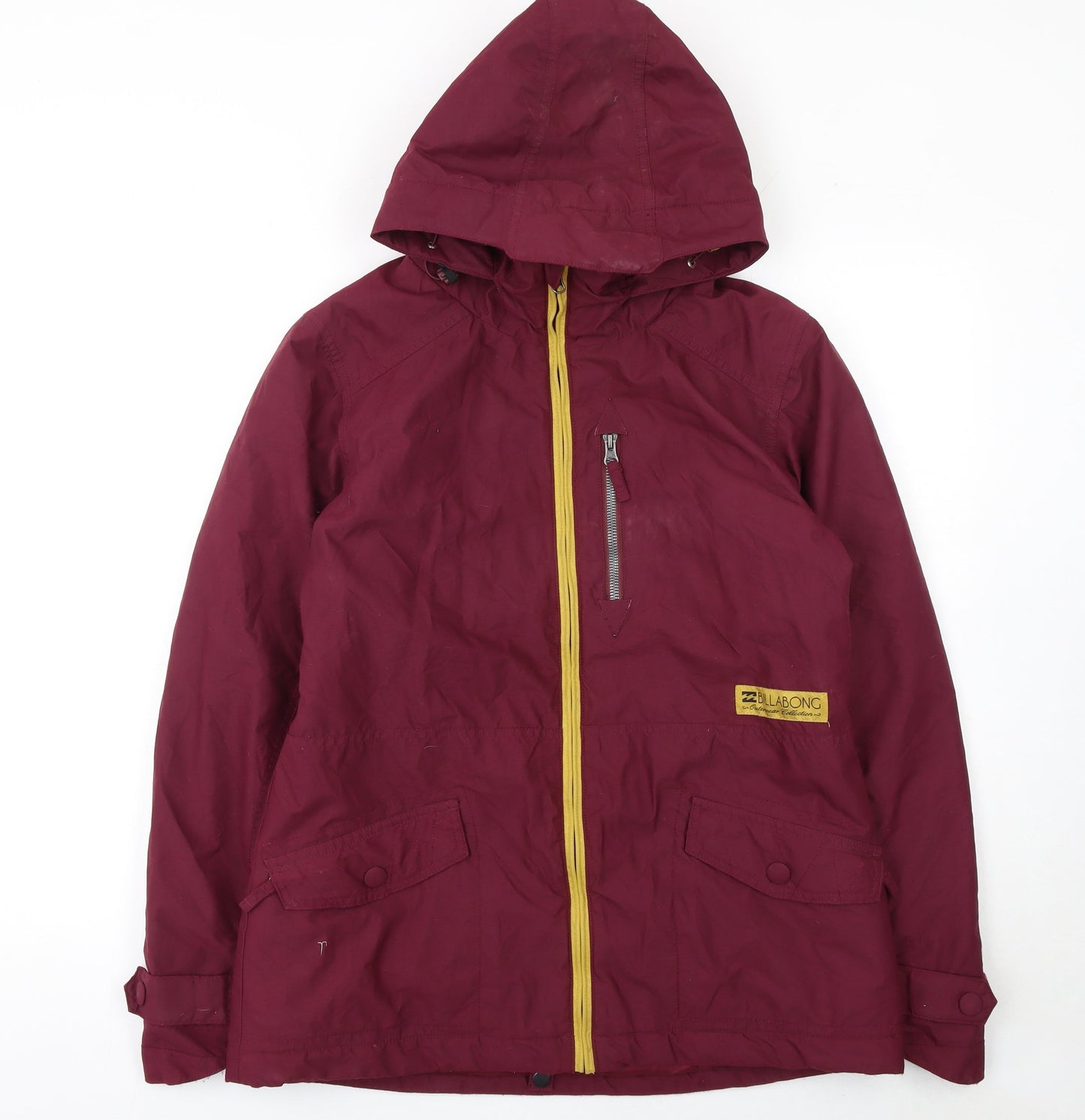 Womens UK Size L Regular Billabong Red Polyamide Jacket