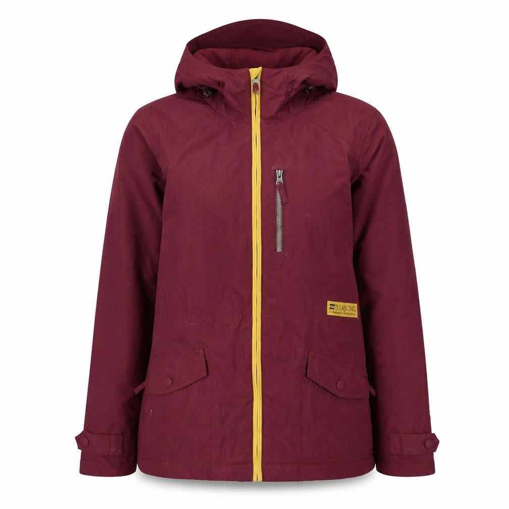 Womens UK Size L Regular Billabong Red Polyamide Jacket