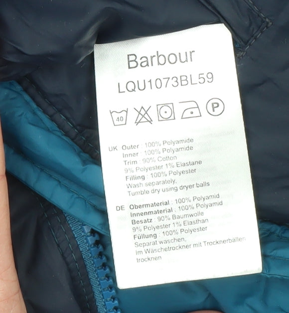 Barbour Womens Blue Size 10 Quilted FibreDown Puffer Jacket