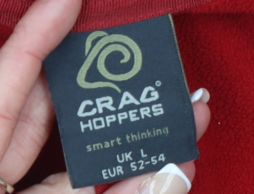 Mens UK L Regular Craghoppers Red Pullover Sweatshirt