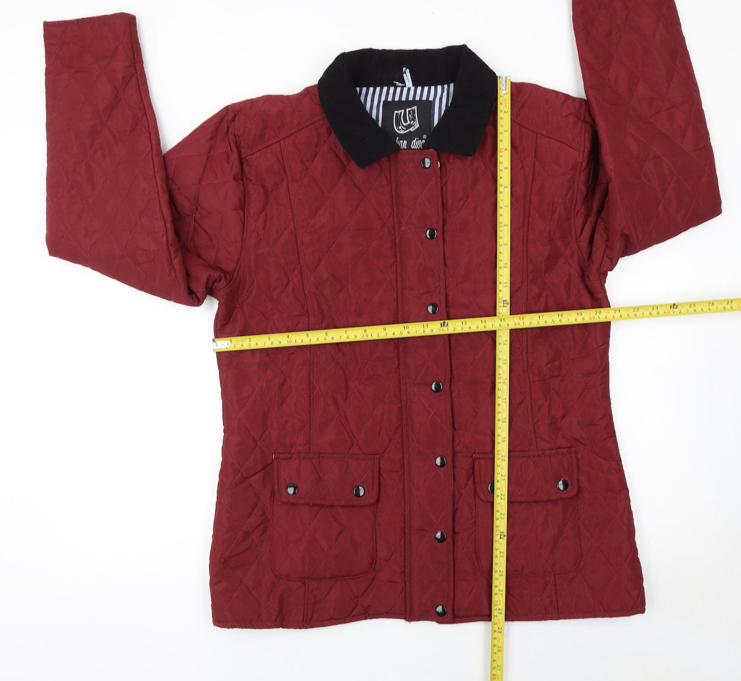 Urban Diva Women's Red Quilted Mid-Length Jacket XL