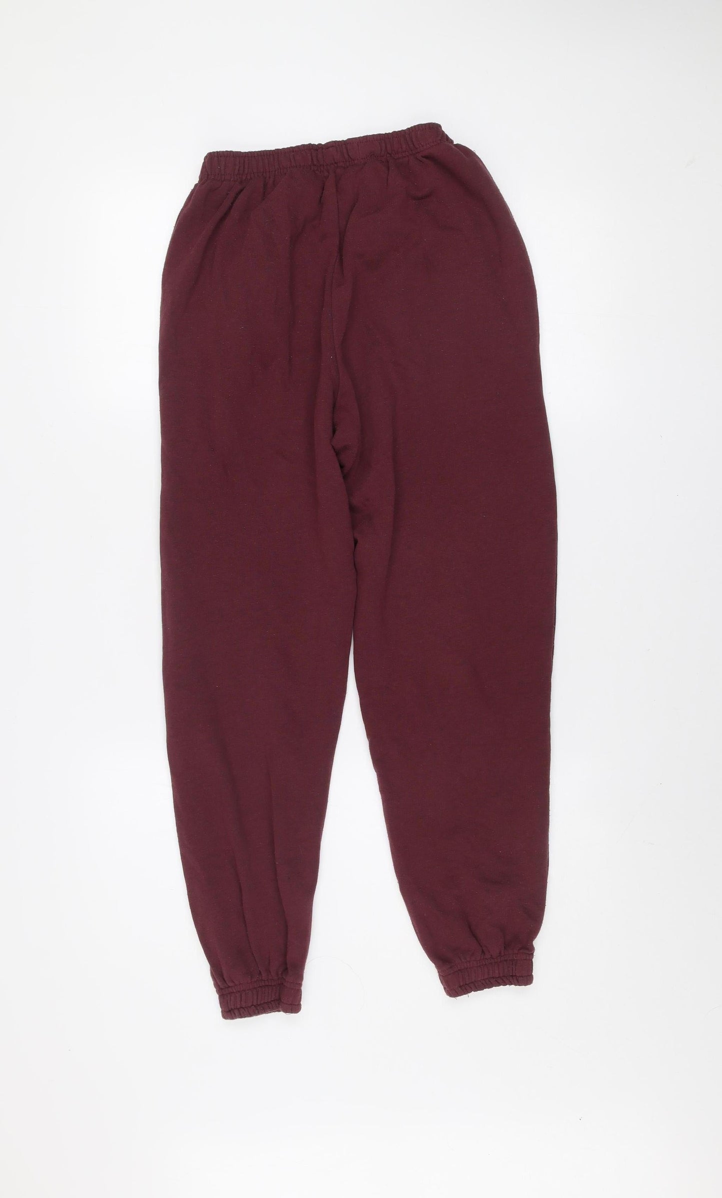 Pull & Bear Women's Red Cotton Jogger Sweatpants Size M