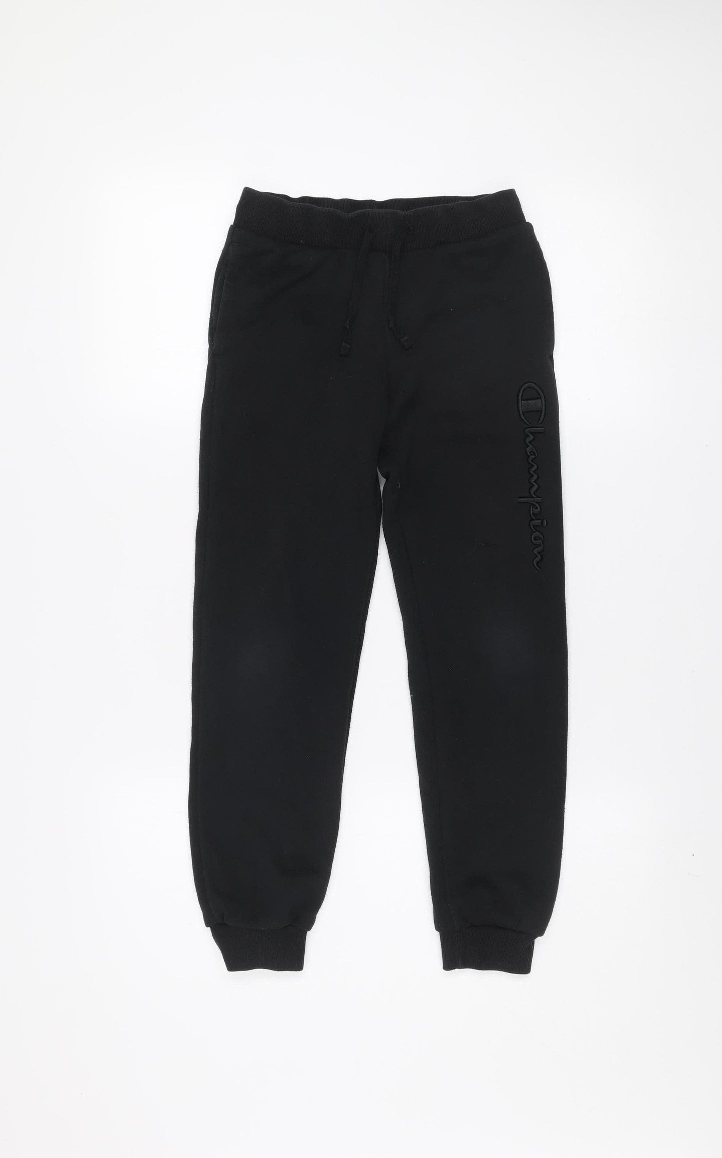 Champion Boys Black Jogger Sweatpants Medium 9-10 Years Activewear