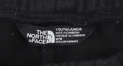 The North Face Boys Black Jogger Sweatpants M Regular Fit Fleece Trousers