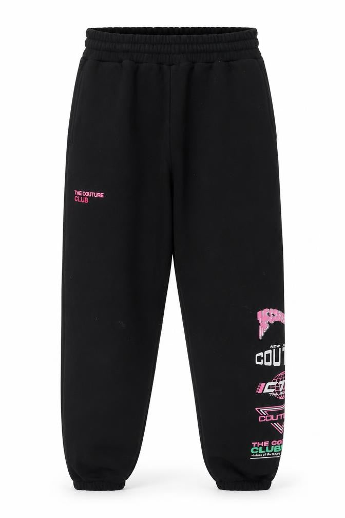 The Couture Club Black Jogger Womens Activewear Trousers Size 12