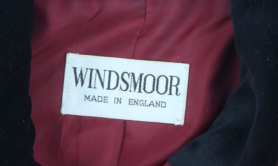 Windsmoor Womens Red Wool Overcoat Size 12 Classic Winter Coat